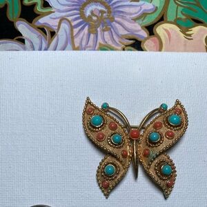 Vintage Crown Trifari Butterfly Brooch